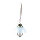 Light blue industrial hanging light from tep