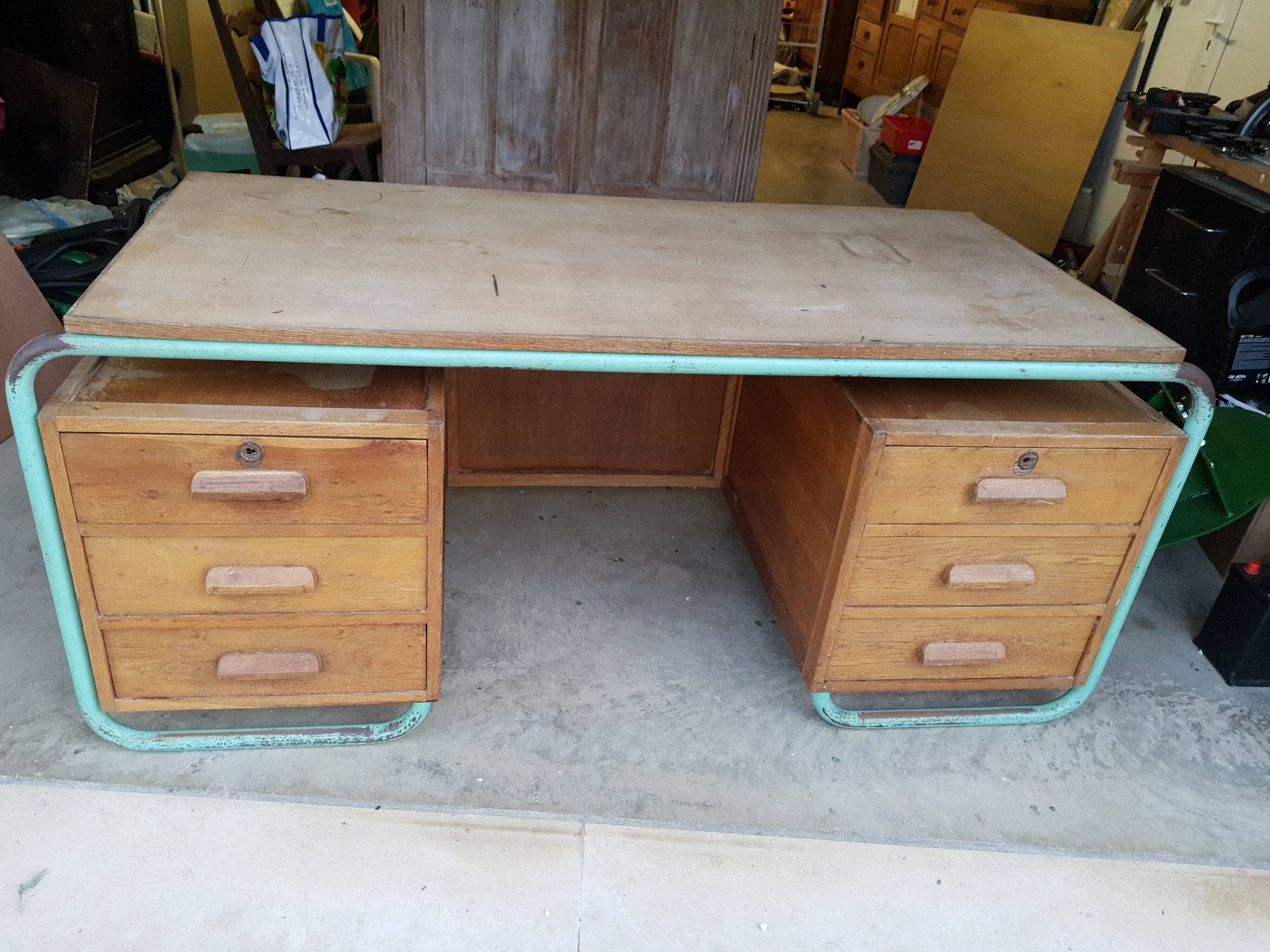Vintage school master desk