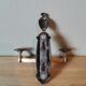 Vintage silver metal wall hook made in France