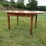 Oval cherry farmhouse table