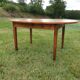Table de ferme ovale en merisier
