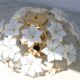 Grace Kelly, Delicious Murano Ceiling Light White Flowers, 1980