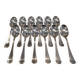 12 silver-plated soup spoons by Christofle America