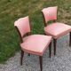 Pair of vintage low-backed bedroom chairs from the 1930s/1950s