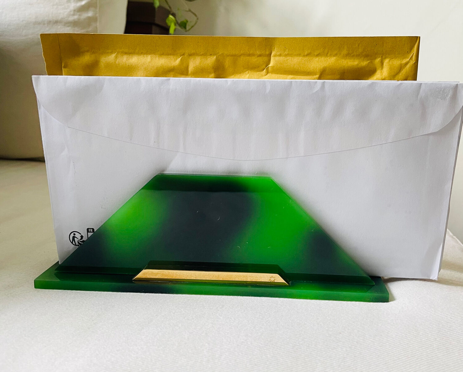 Mail rack tortoiseshell gold starry