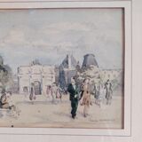 Vue de Paris Carrousel du Louvre, F.Haast