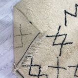 Handmade moroccan berber carpet 263 x 153 cm