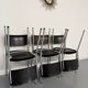 Set of 6 stackable chairs designed by Gustav Hassenpflug, Bauhaus, 1940s.