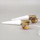 Pair of wall sconces lS-1987 in brass and opal glass Hans Agne Jakobson Sweden 1960