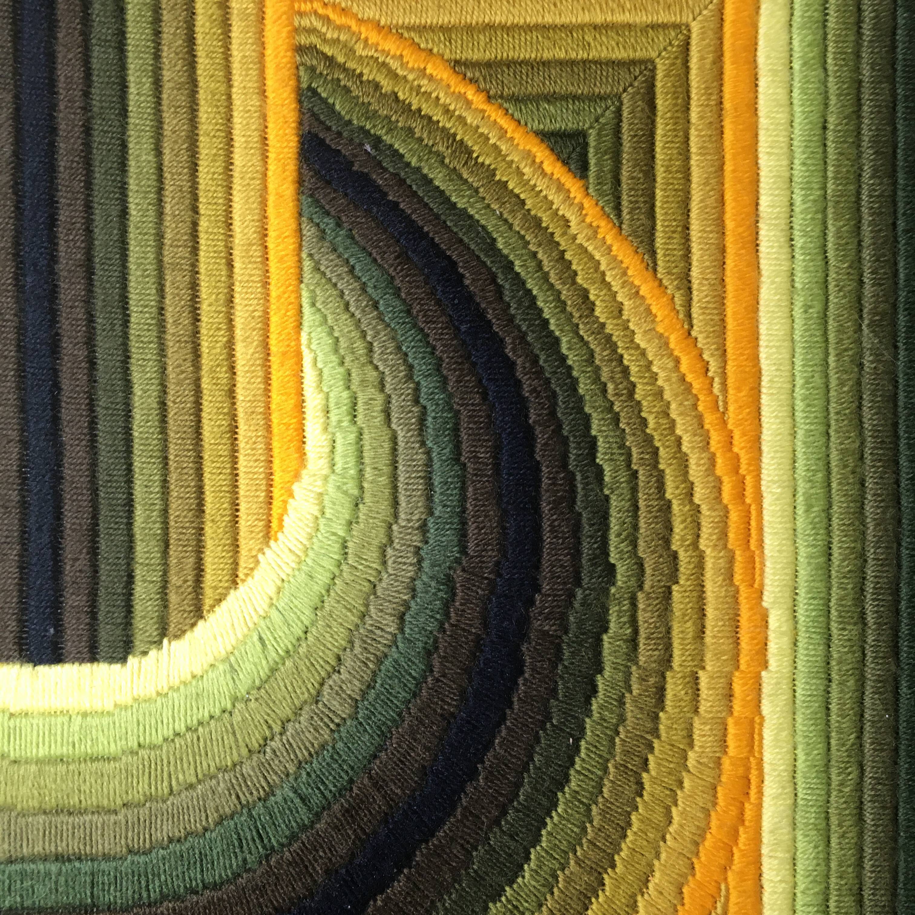 Kinetic vintage tapestry Patrice Allard pop art 1970