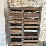 Antique printing furniture with drawers – wood & metal – industrial