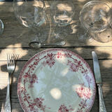 8 assiettes plates Terre de Fer H.Boulenger