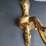 Pair of bronze wall sconces in Empire/Napoleon III style.