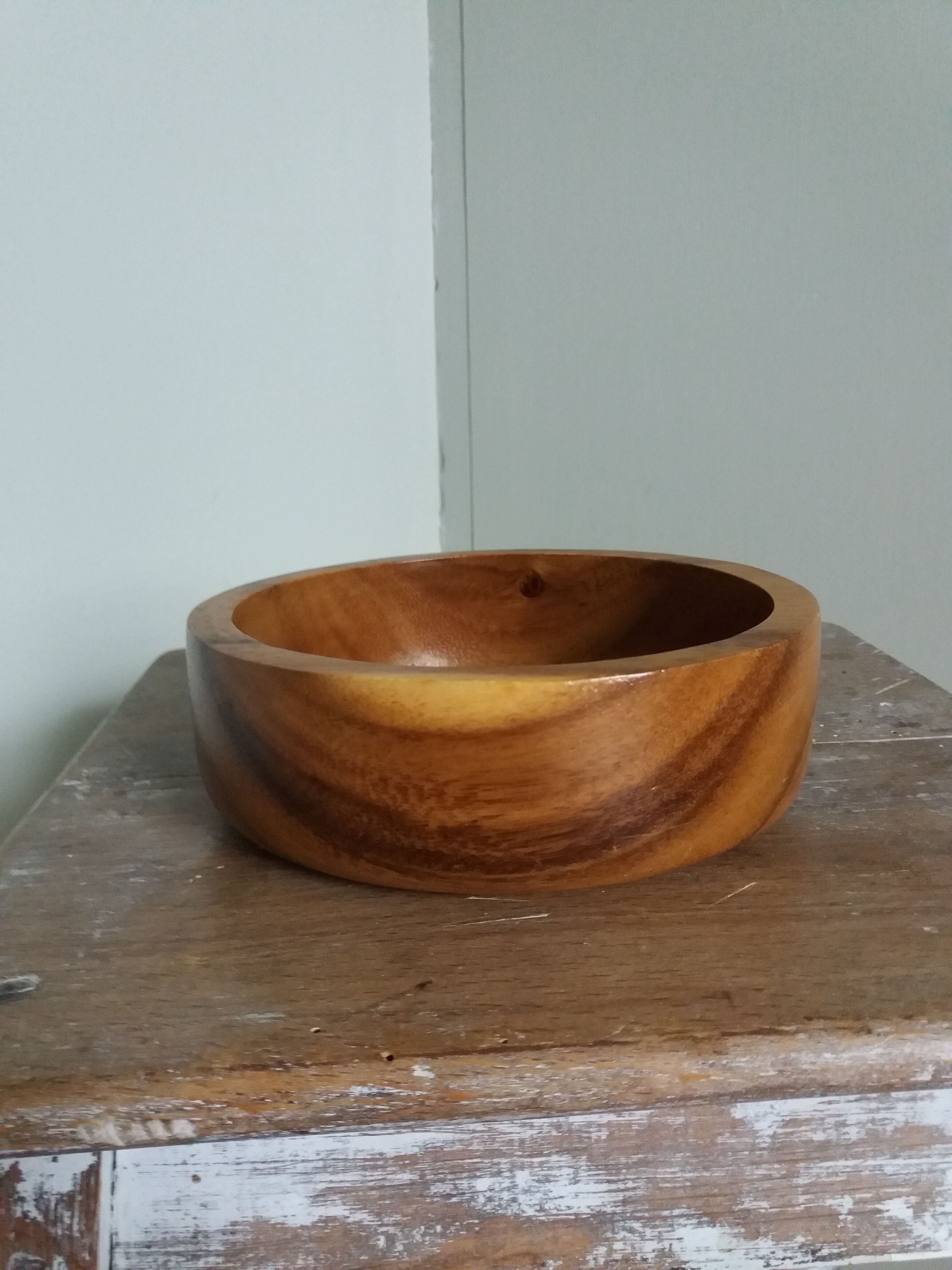 Cup empty bowl wooden pocket