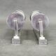 Pair of Art Deco Chrome and Glass Wall Lights, 1930s