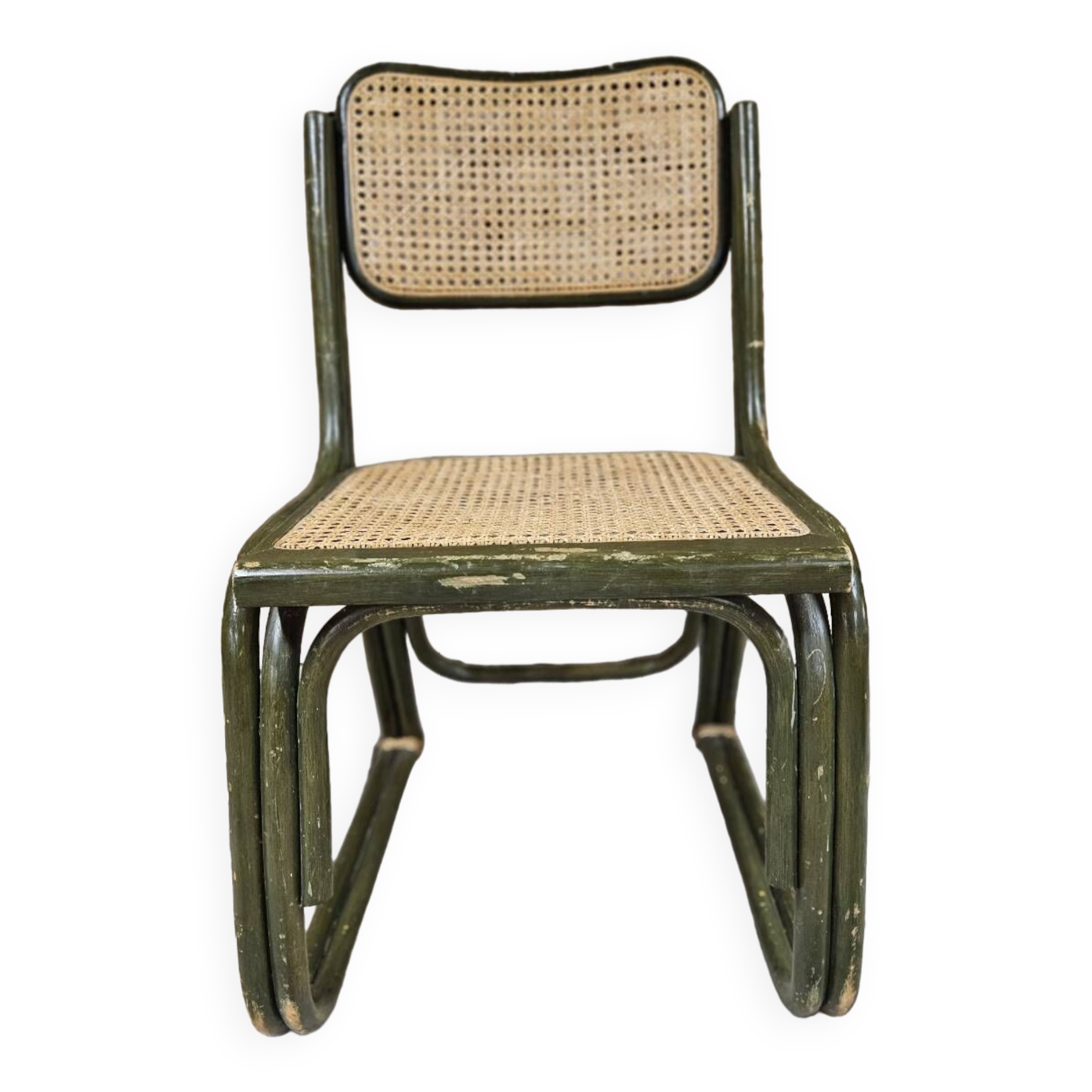 Chaise bambou canage style Breuer 1980"