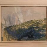 Jean Jacques GRUNENWALD (1911 - 1982) - Gouache - Mountain Landscape