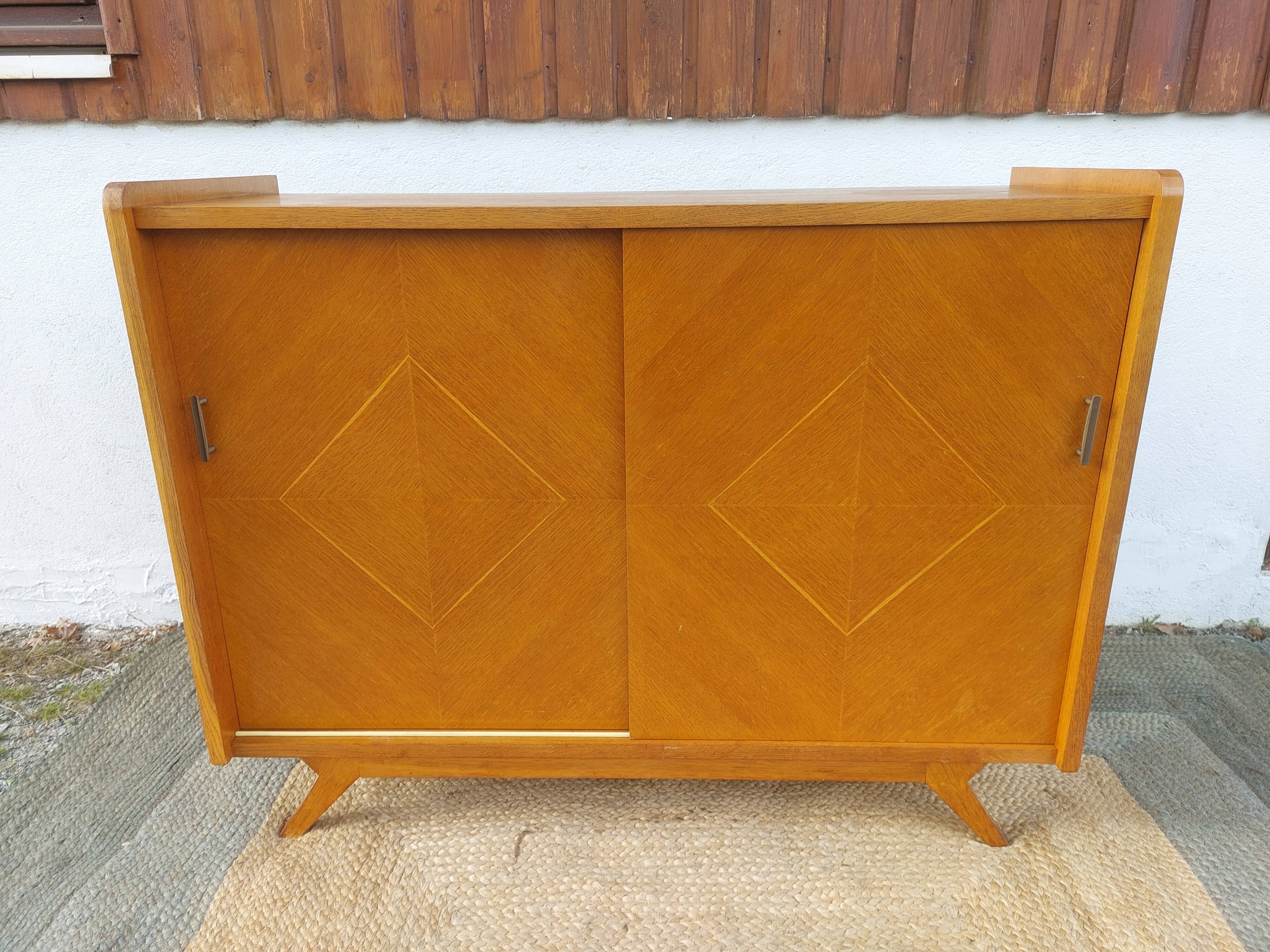 sideboard, buffet with sliding doors and splayed legs