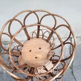 Rattan plant holder