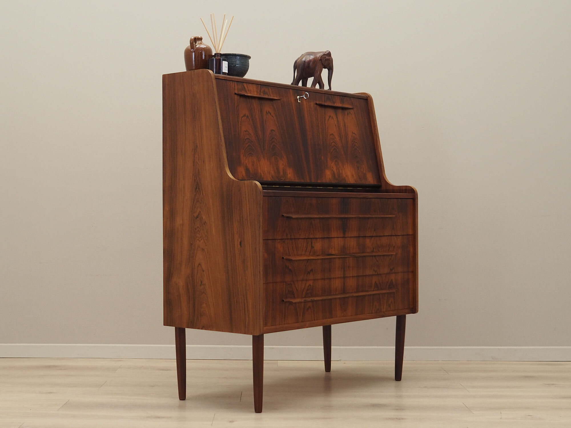 Rosewood secretary, Danish design, 1970s, production: Denmark