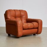 Fauteuil en cuir années 1970