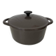Round enameled cast iron casserole dish 26cm