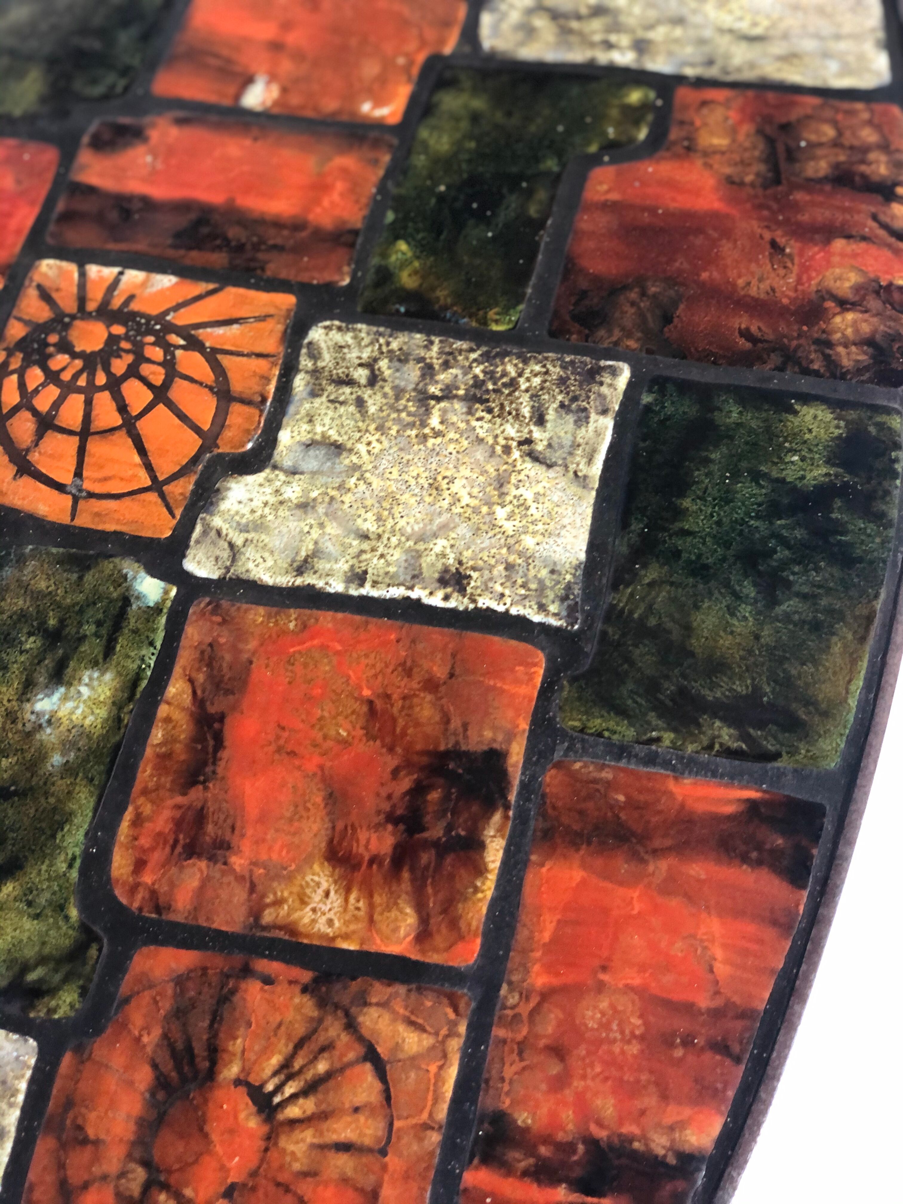 Ceramic and metal coffee table - 1960