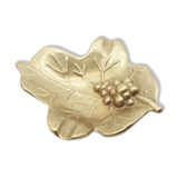Empty pocket brass vine leaf