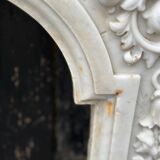 White carrara marble fireplace circa 1880