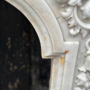 White carrara marble fireplace circa 1880