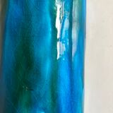 XXL ceramic ceramic earth varnished turquoise 1970