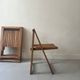set of 4 italian wooden folding chairs by Aldo Jacober, design 1960 - 1970