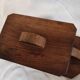 French Art Deco jewellery box handmade in wood and glass