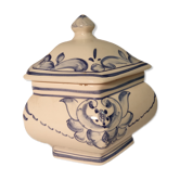 Pot en porcelaine blanc-bleu