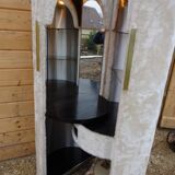 hairdresser rug vintage felt cylindrical