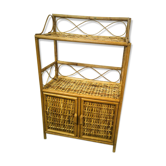 Etagère vintage en rotin