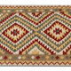 Vintage Afghan Kilim Area Rug, Traditional Oriental Wool Rug- 99x155cm