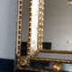 Spanish venetian full length mirror hollywood regency 1980s, 112x59 cm