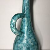 Service to Orange vintage vallauris bonaudi pitcher & 4 glasses