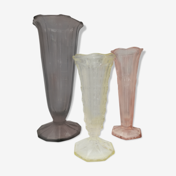 Trio of 50s vases