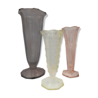 Trio of 50s vases