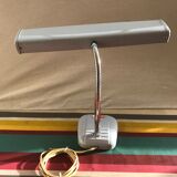HOBCO Metal Grey Office Lamp - Chrome Flexible Bras 70S Vintage