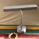 Lampe de bureau Hobco metal gris avec bras flexible chrome années 70 vintage