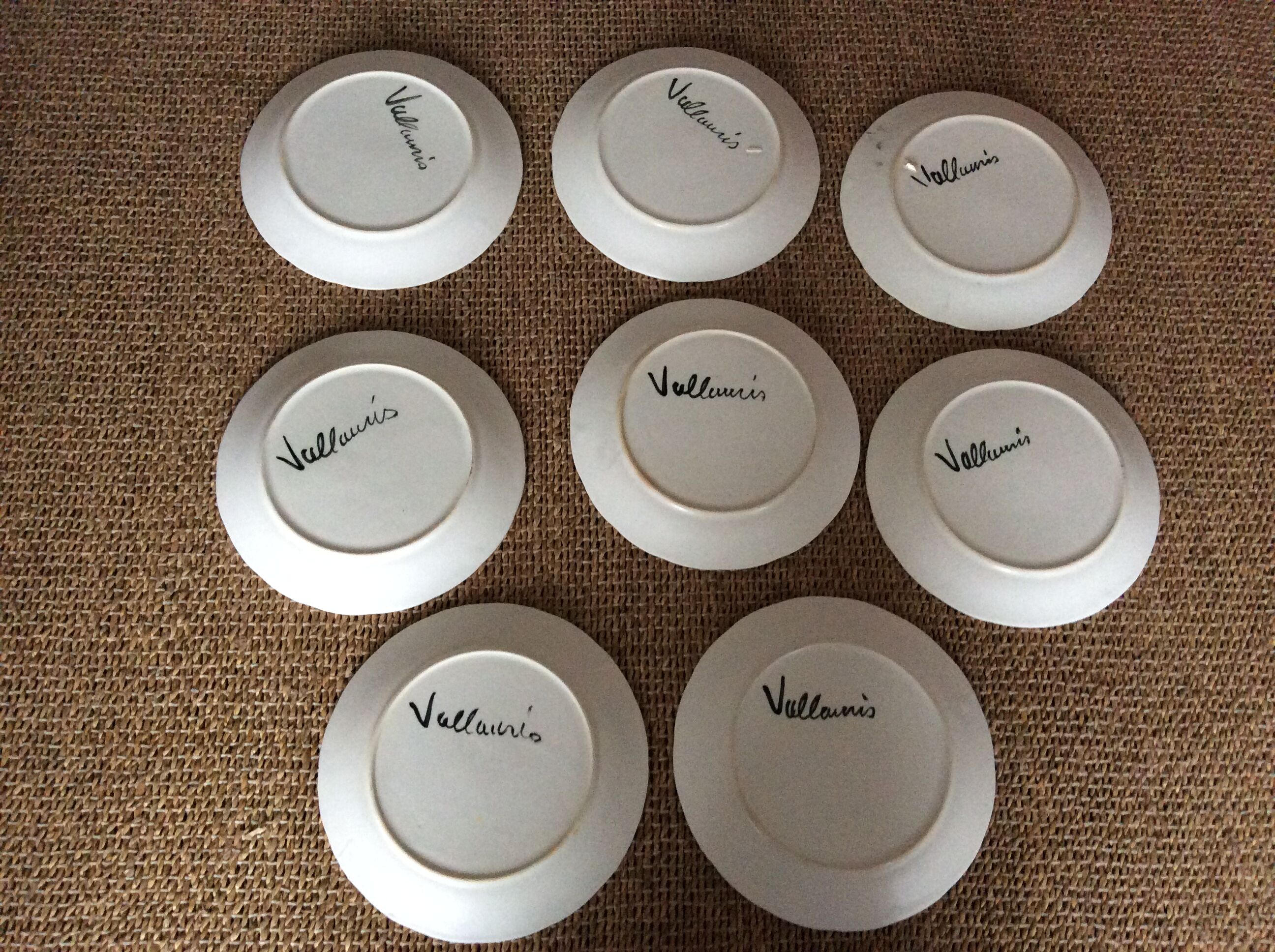 Set de 8 assiettes Vallauris