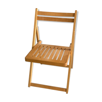 Folding chair wood 80s