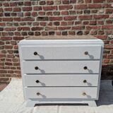 Marble-topped chest of drawers