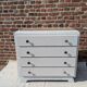 Marble-topped chest of drawers