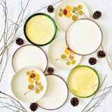 Set of 8 mismatched vintage dessert plates