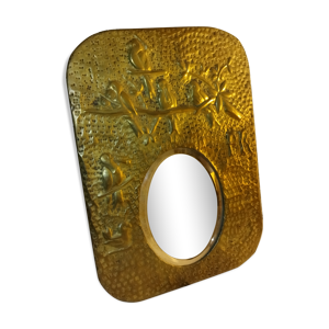 ancien miroir ovale en