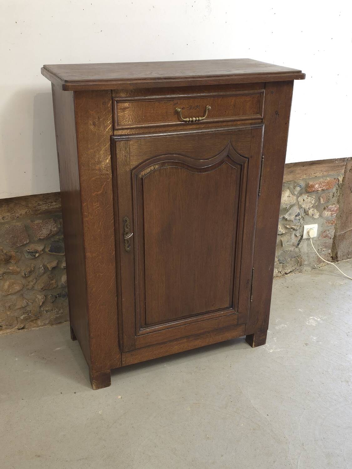 19th century oak jam cupboard